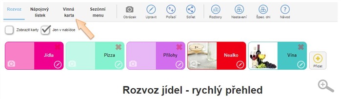 Rozvoz - hlavní ponuka jídel a nápojú Rozvoz - hlavní ponuka jídel a nápojú