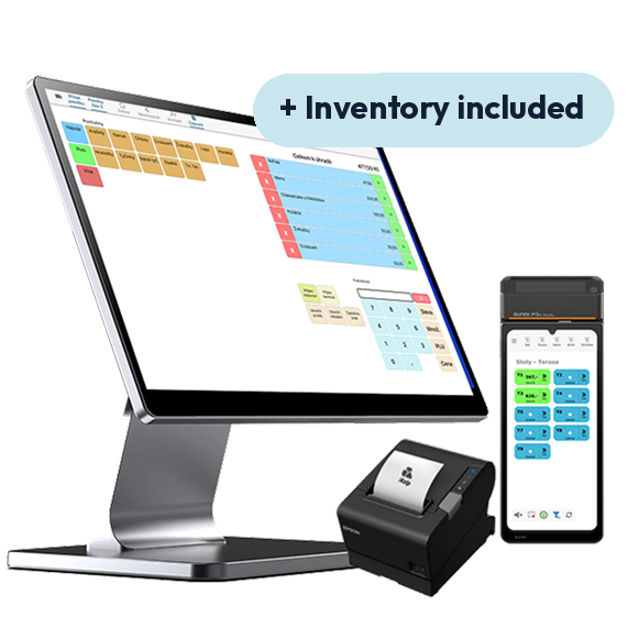 SWAN All-in-one 15-inch POS bundle with inventory included