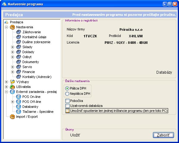Nastavenie - Predajca Nastavenie_predajca