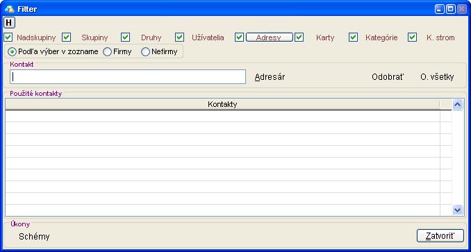 Rozbory - filter - adresy rozbory_filter_adresy