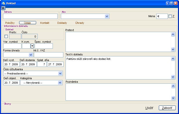 Texty - použitie texty_faktura