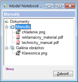 Dokumenty k modelu dokumenty k modelu