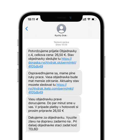 SMS notifikácie