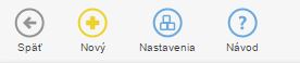 Navigačný panel aplikácie - Zoznam kupónov Navigačný panel aplikácie - Zoznam kupónov